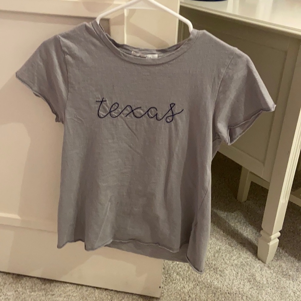 ever ellis gray texas t-shirt size small